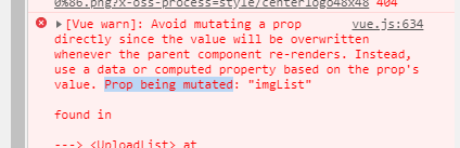 [Vue warn]: Avoid mutating a prop directly since the value will be overwritten whenever the parent