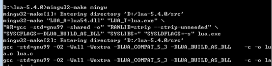 Windows下使用mingw编译实现c程序调用lua脚本完全指南（基于lua5.4版本）luaweixin39407199的博客-