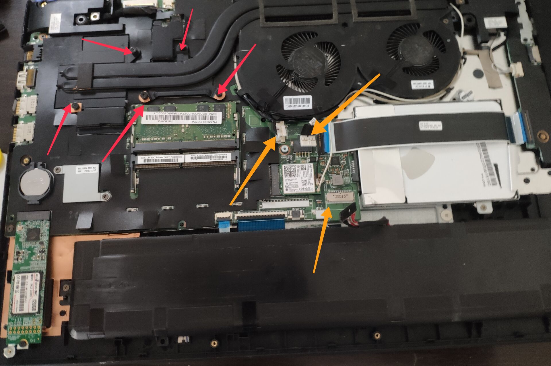 联想小新70015isk安装m2nvme固态硬盘
