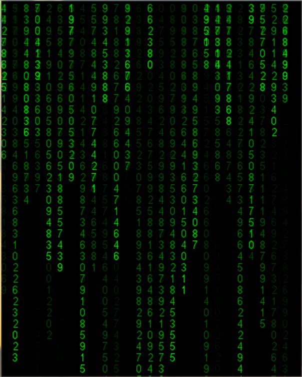 电影黑客帝国中代码雨如何实现简单用python就能实现