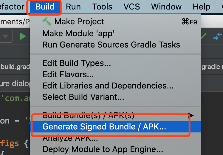 基于Android Studio 3.6.3 打包构建APK的两种配置方式移动开发群鸿-