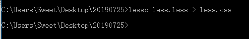 $ lessc styles.less > styles.css