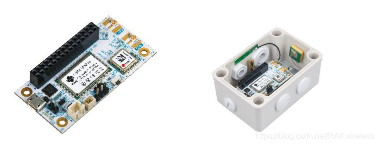 Figura 2 Diagrama esquemático del nodo LoRa (incluido RAK5205 y su caparazón)