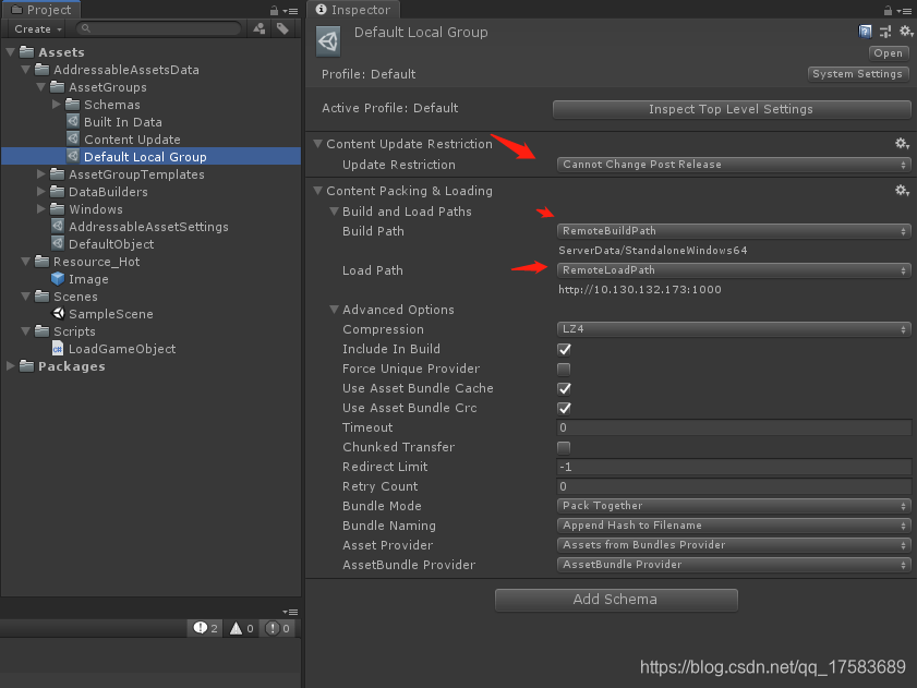 Unity Addressable 本地模拟热更新游戏qq17583689的博客-