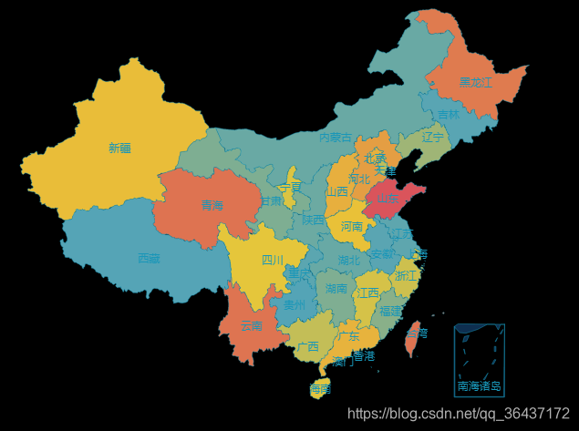 echarts 地图类型热力图