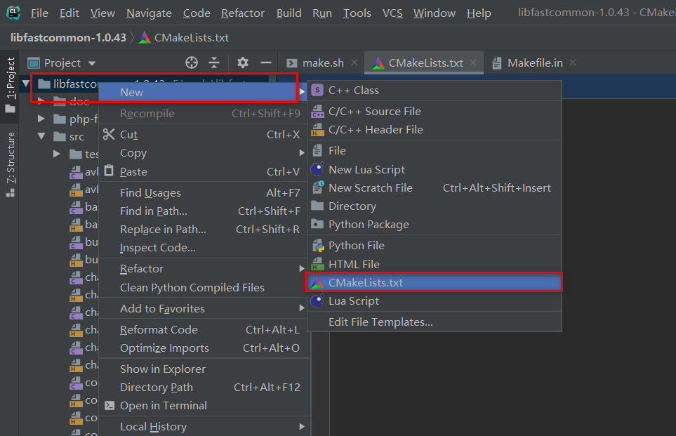 cmake set std version