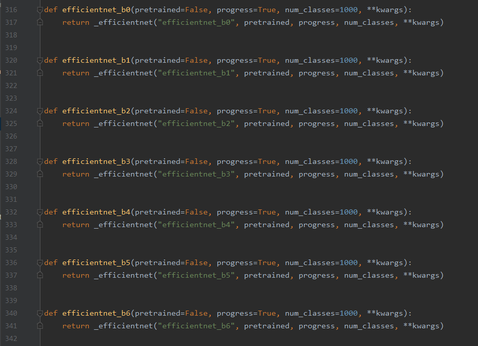 EfficientNet_PyTorch 实现，torchvision.models 实现风格_torchvision.models ...