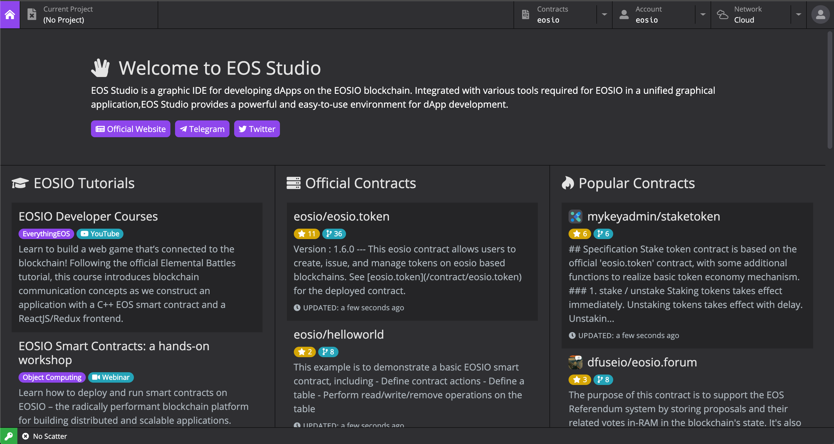 EOS基础全家桶(十一)智能合约IDE-EOS_Studio_eos studio跟ide-CSDN博客