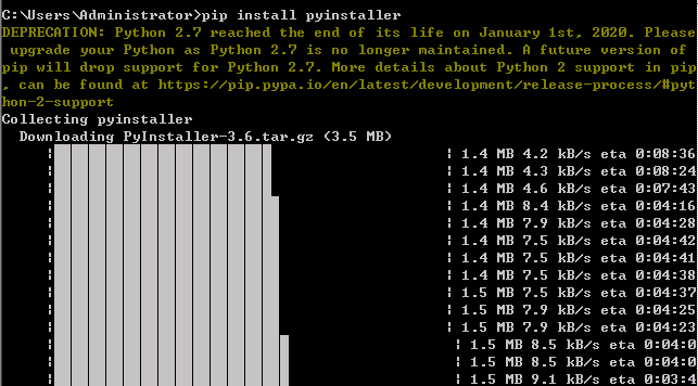 python generates exe to run out of python environment - Programmer Sought
