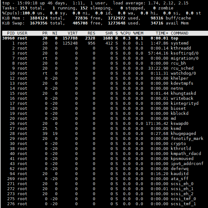 Linux top命令详解（Centos7.5）_centos 很多sleep的tasksCSDN博客