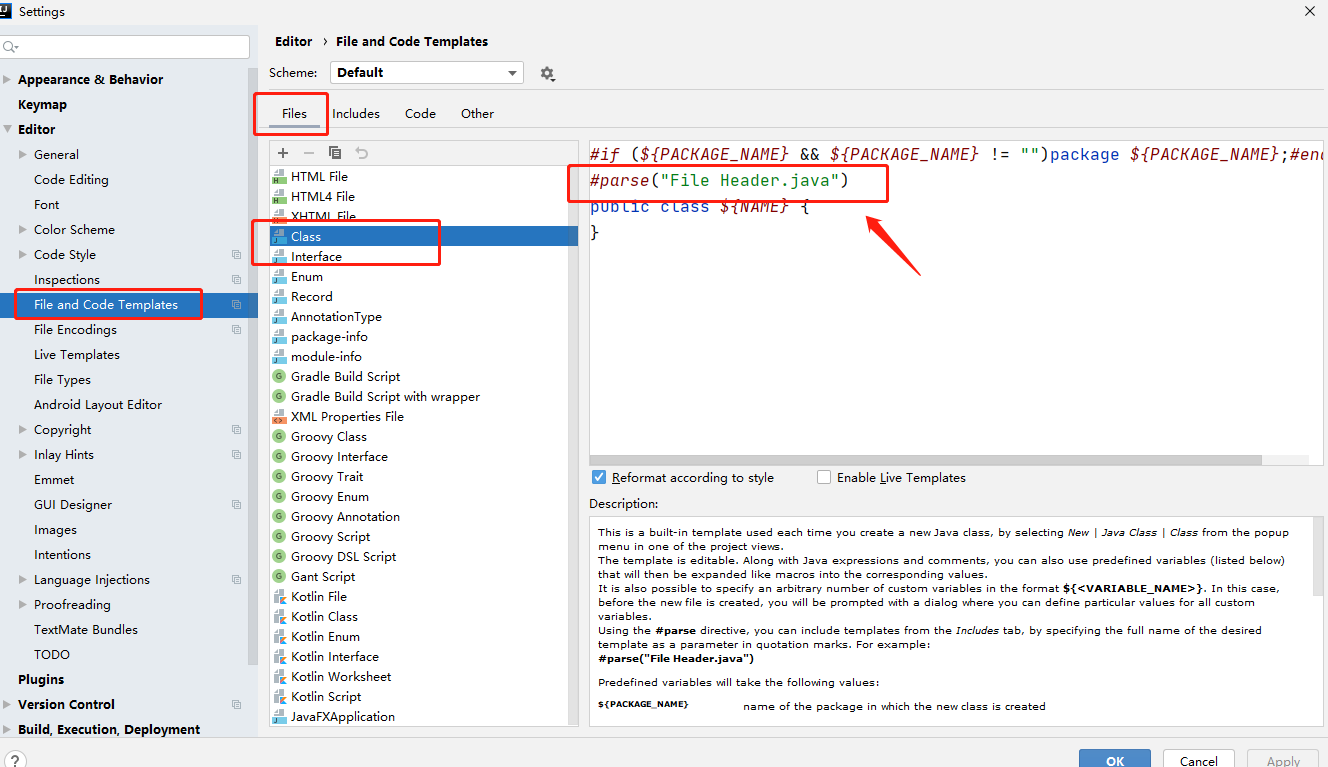 Set class comment and method comment in IntelliJ IDEA - Programmer Sought
