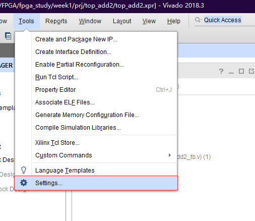 Vivado2018.3+Questa sim10.4e联合仿真新建工程及仿真基本流程fpga,仿真器,嵌入式gouyepeng的博客-
