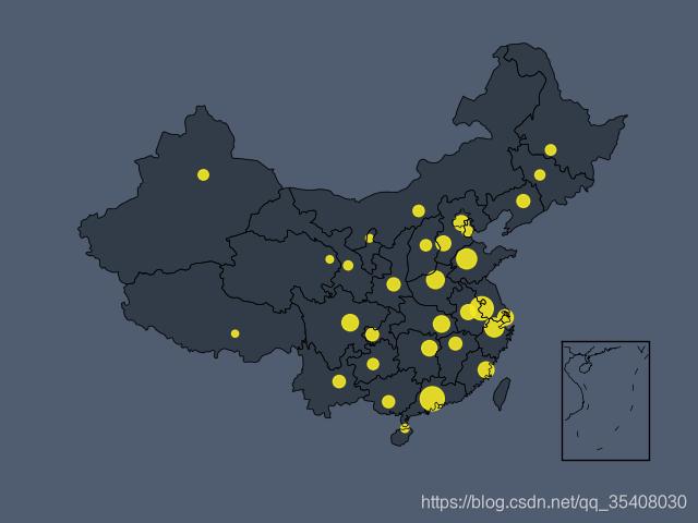 各省GDP气泡图