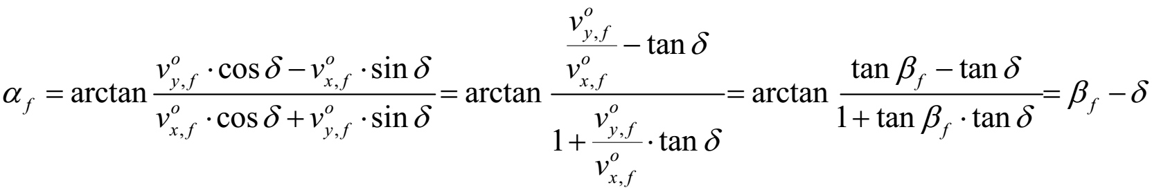车辆航向角、轮胎转向角、轮胎侧偏角分析说明自动驾驶幸福胖的博客-