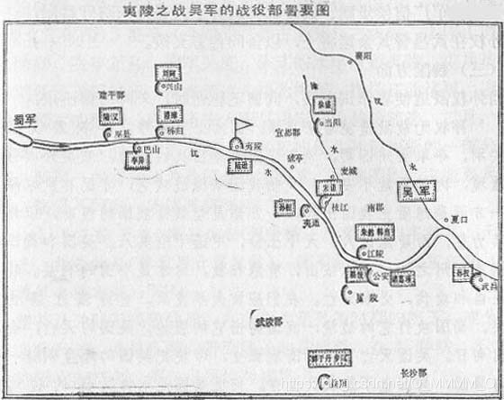 [外链图片转存失败,源站可能有防盗链机制,建议将图片保存下来直接上传(img-guTYfxvm-1589713646937)( ./images/threeKindoms/19夷陵之战吴军的战役部署要图.jpg)]