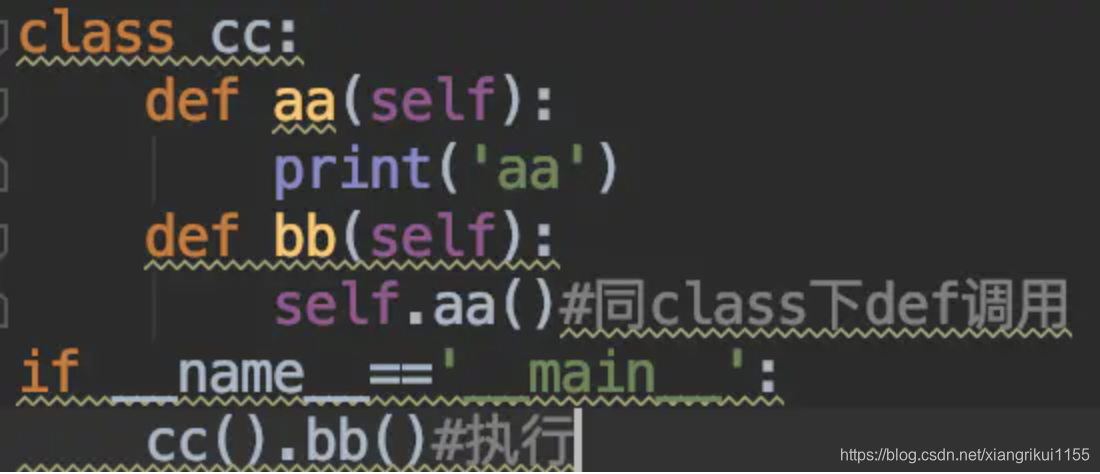 Python中类class与函数def怎么调用以及执行实例讲解_python class def调用-CSDN博客