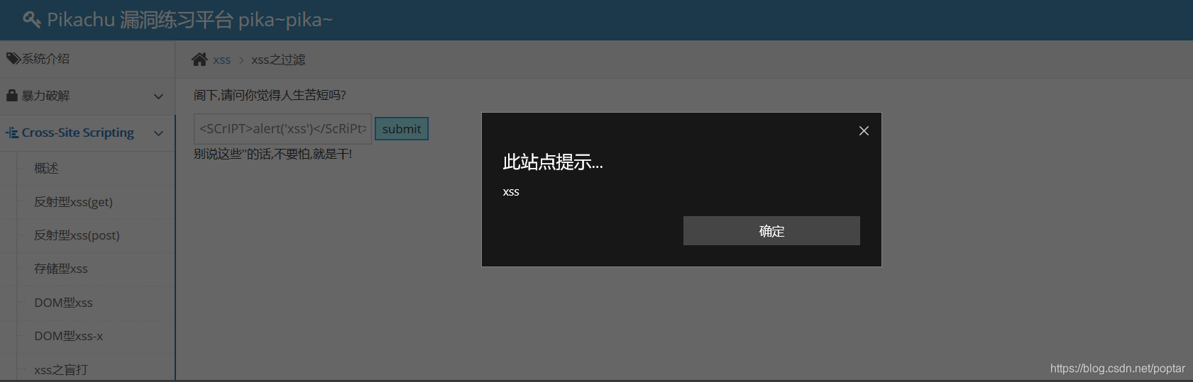 初次使用Pikachu漏洞平台进行测试实验phppoptar的博客-