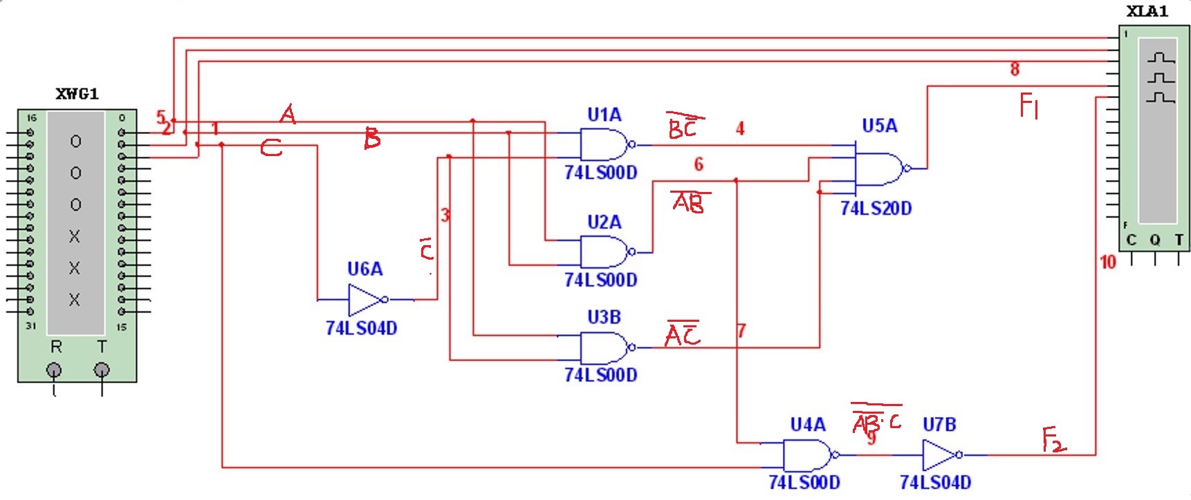 数电实验一:组合逻辑电路_用74ls20设计四位数密码锁-csdn博客