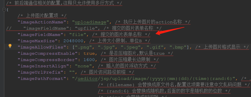 config.json修改参数名