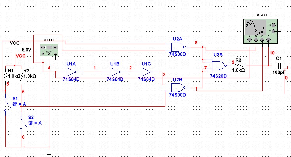 数电实验一:组合逻辑电路_用74ls20设计四位数密码锁-csdn博客