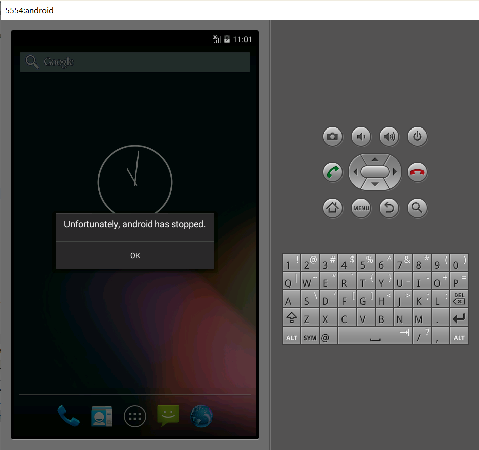 android运行模拟器时出现Unfortunately xxx has stopped的解决办法 