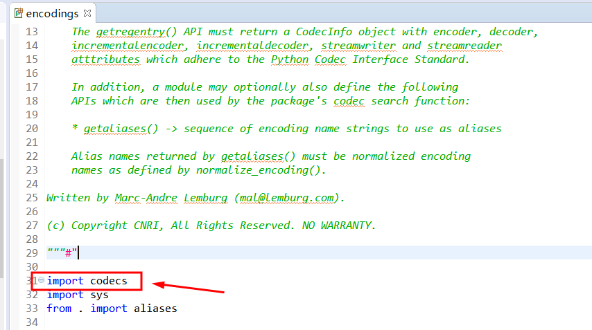 成功解决ModuleNotFoundError: No module named  codecspython一个处女座的程序猿-