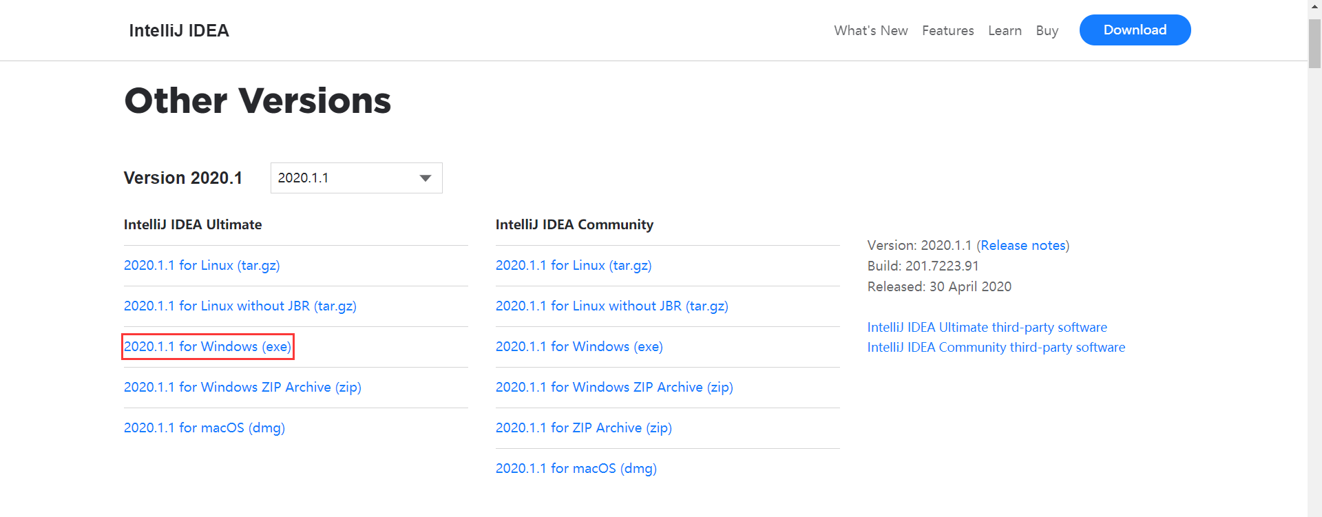 下载Windows系统可使用的版本