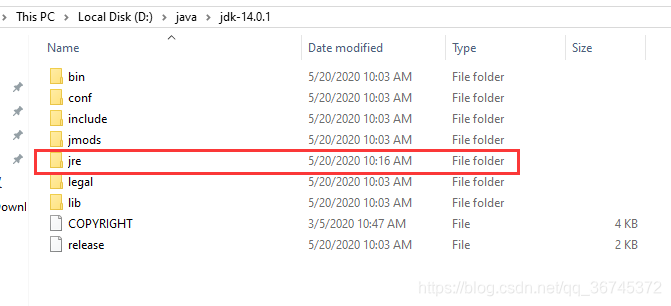 运行cmd后生成的jre文件夹