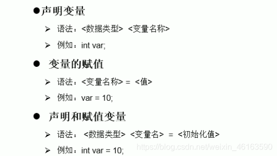 变量的概念：1、内存中的一个存储区域2、该区域的数据可以