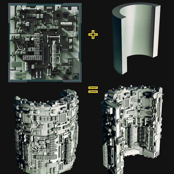 3Dmax超强笔刷式自动建模插件，牛的不行了！3Dmax,游戏建模,3d游戏游戏建模零基础入门教程-