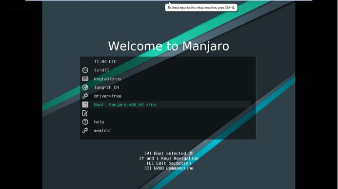 Установить manjaro на vmware