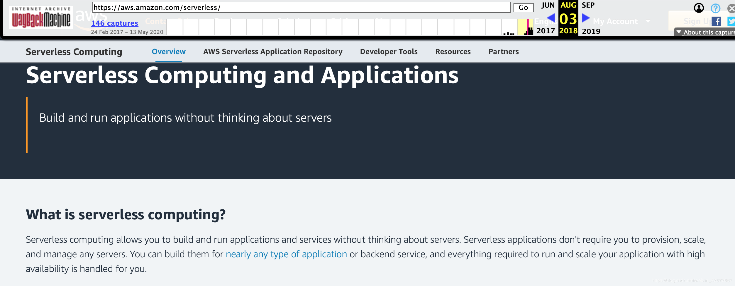 什么是Serverless 2020版 - Go Serverless换的不是技术，而是思维方式serverlessweixin47577667的博客-