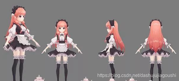 游戏模型与动漫之间,有多大差距?游戏模型,游戏原画,游戏建模大数据开发李旭的博客-