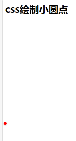css 绘制小圆点