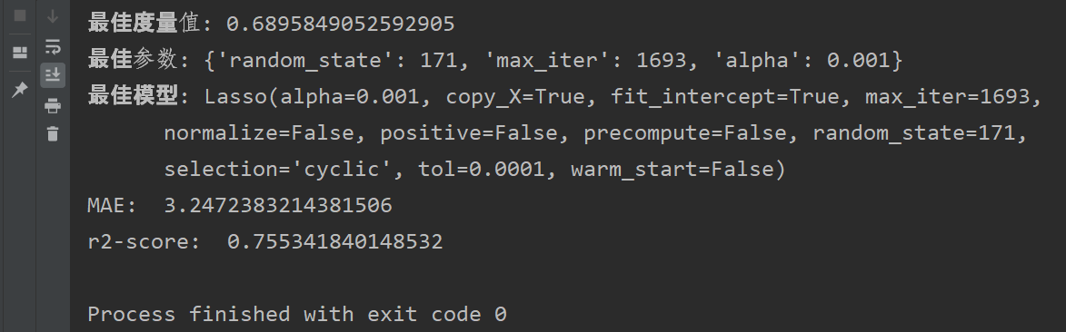 Lasso回归实验_python的lasso的训练集得分是r2吗-CSDN博客