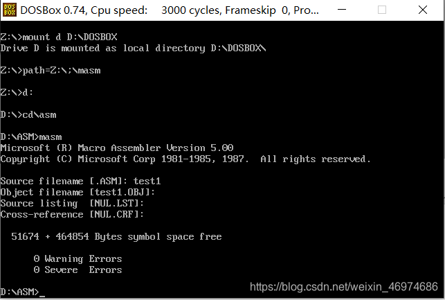 DOSBOX——DEBUG的简单使用_dosbox debug使用-CSDN博客