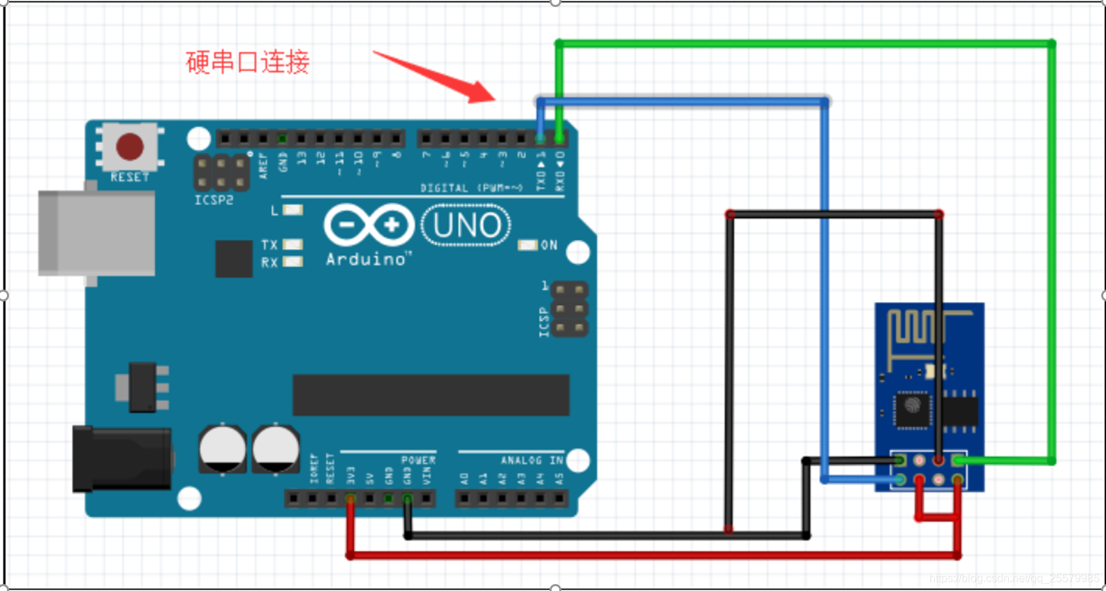 ESP8266-01S接线图