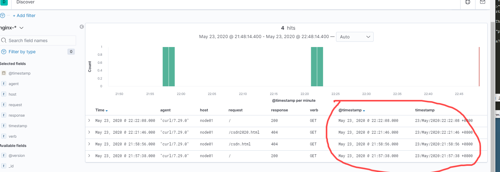 ELK系列(五)、Logstash修改timestamp时间为日志的产生时间_elk timestapCSDN博客