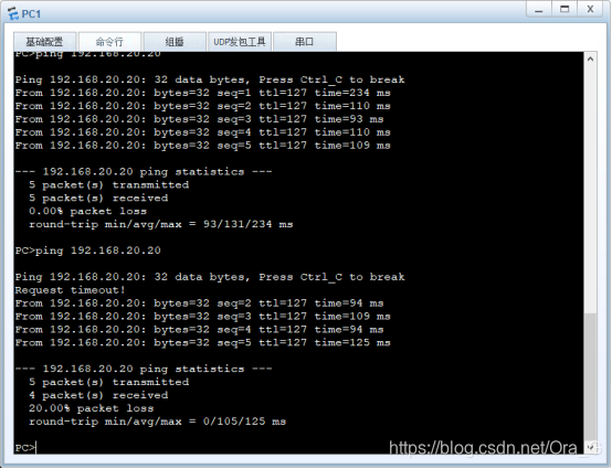 使用单臂路由,静态、默认路由实现不同vlan之间互通(课堂作业修改版本)网络,运维,交换机OraG的博客-