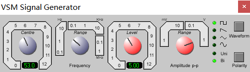 信号发生器设置