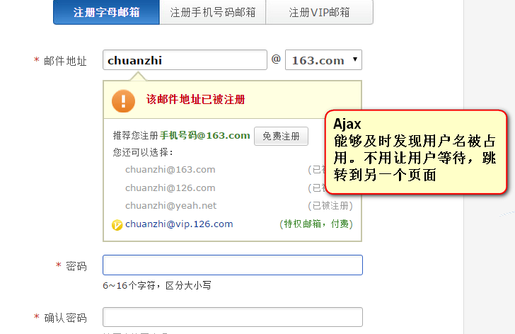 網易Ajax驗證