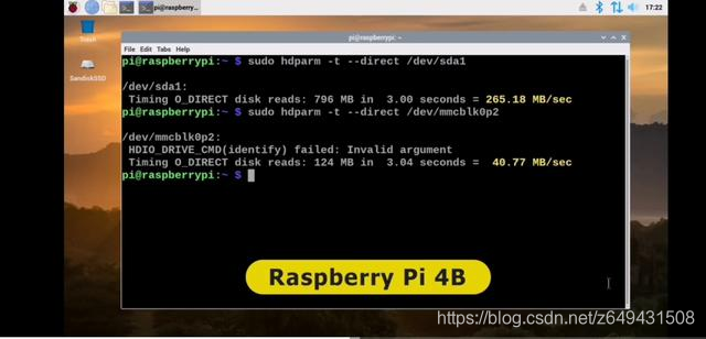 树莓派4B读写能力