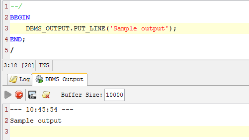 DBVisualizer执行PL/SQL块并显示输出_dbvisualizer的dbms output-CSDN博客