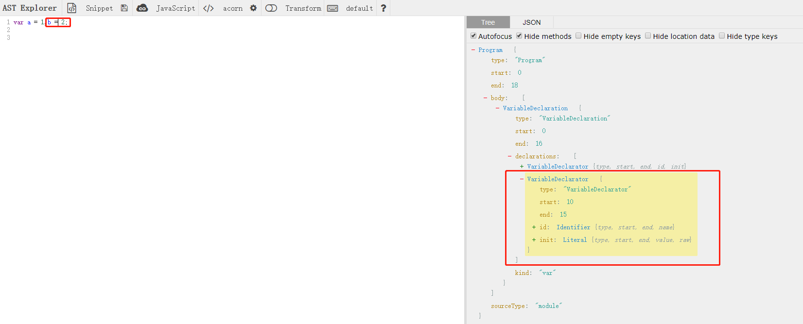 javascript ast语法树之变量声明VariableDeclaration_variabledeclarator-CSDN博客
