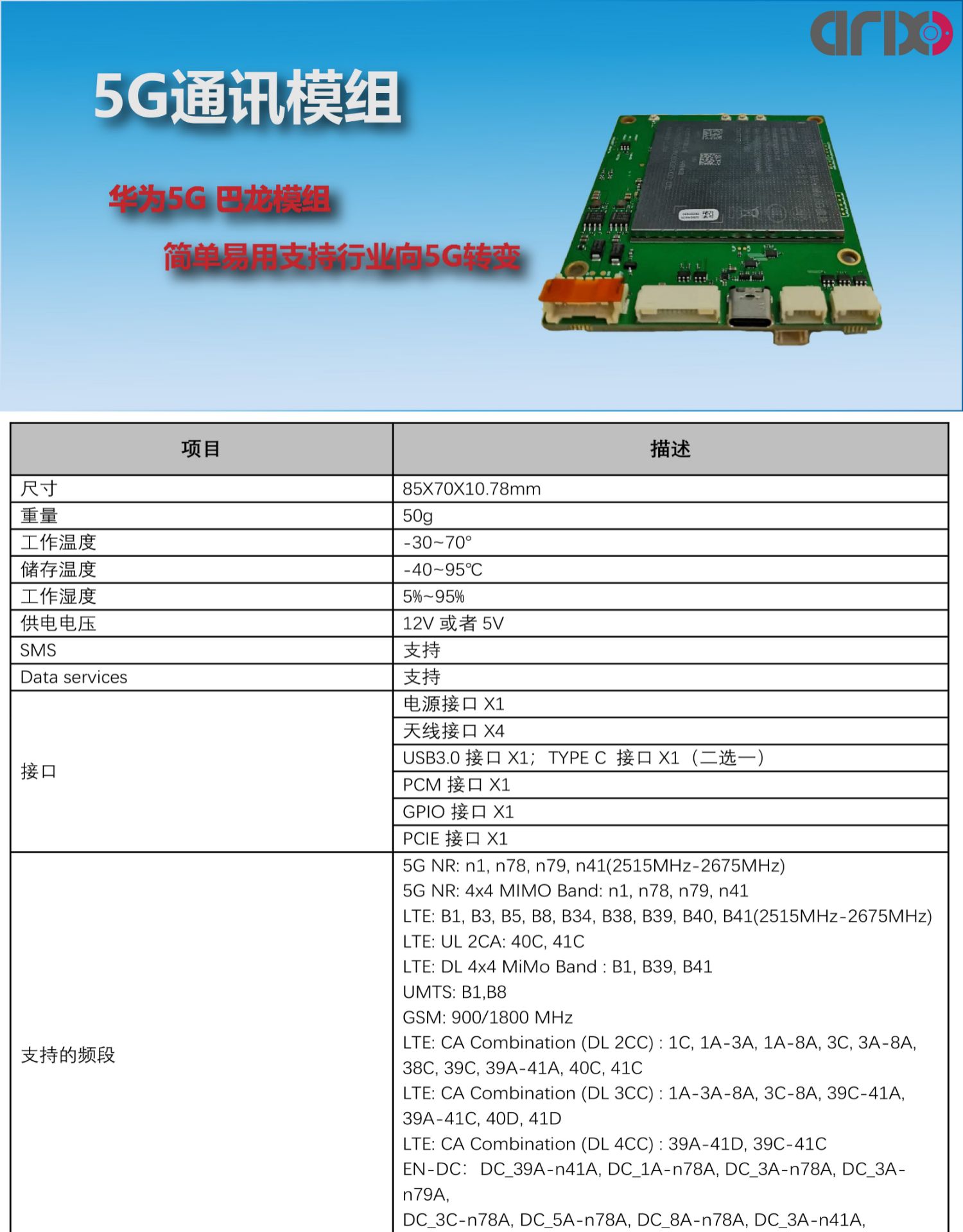 基于华为巴龙MH5000-31 5G工业/商业模组开发5gu011501321的博客-