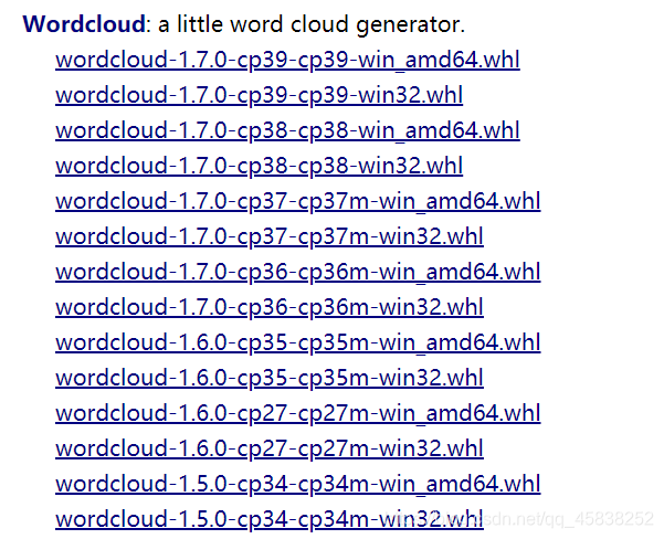 Python-----wordcloud库安装pythonqq45838252的博客-