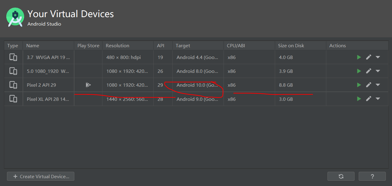 Android Studio 新建10 0 Android系统10 模拟器笔记本蓝屏irql Not Less Or Equal 一小沫一博客 Csdn博客