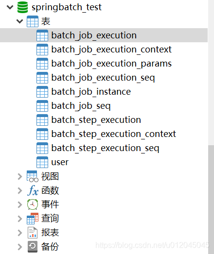 springbatch自学之路-03（将数据库替换为mysql）