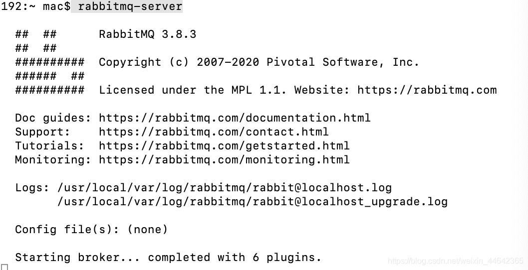 rabbitmq启动报错_node with name