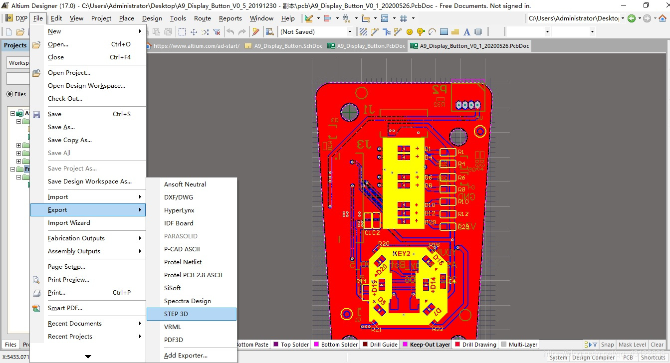 Altium Desinger定义板子的外形及完成后交给结构工程师进行确认qq43122639的博客-